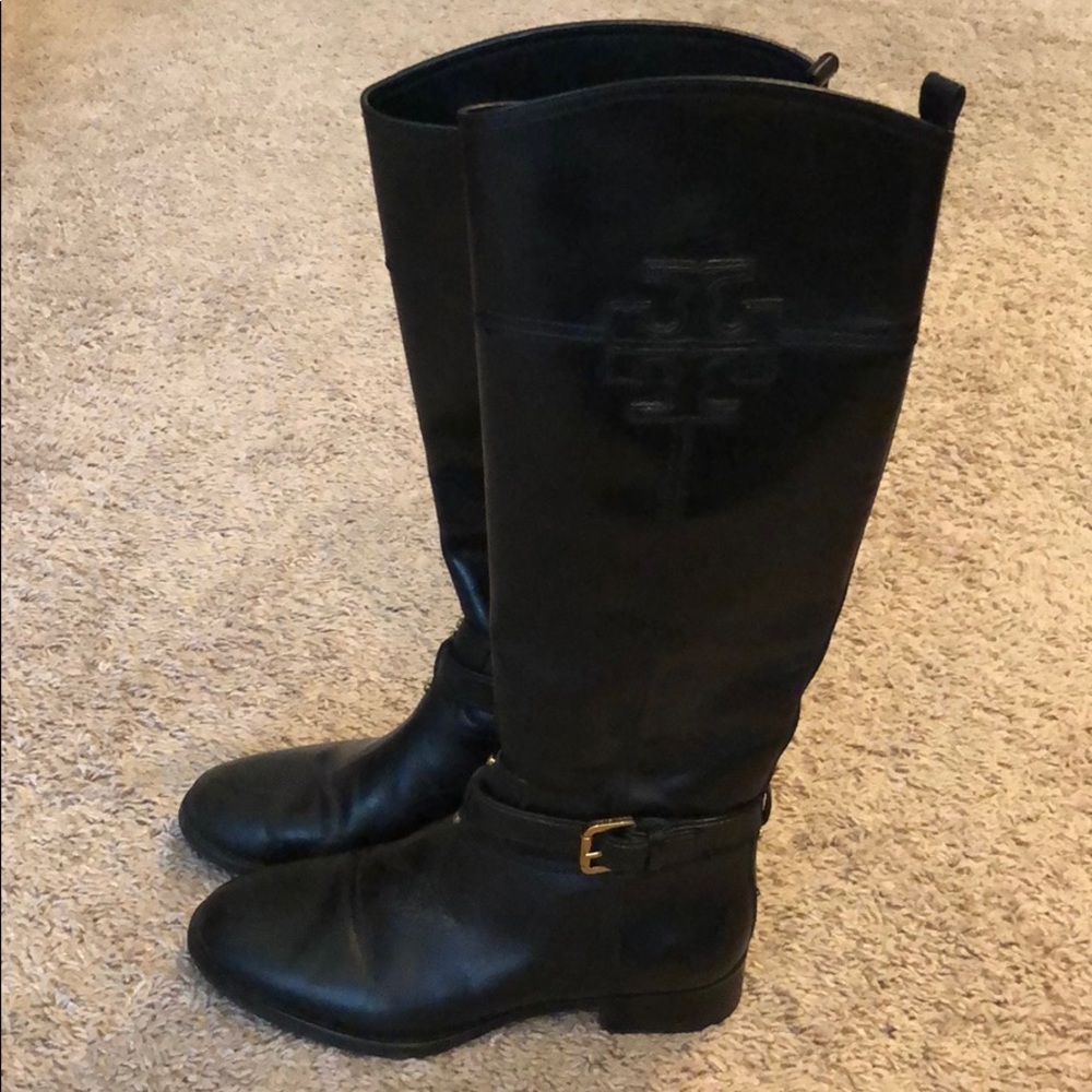 Tory Burch black leather boots